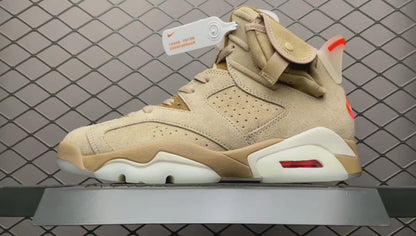 AJ 6 Retro x Travis Scott 'British Khaki'