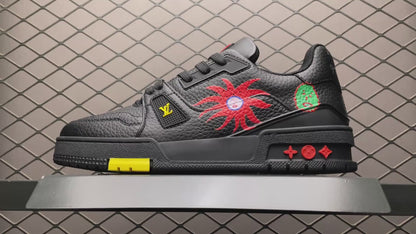 LV Trainer x Yayoi Kusama 'Faces - Black'