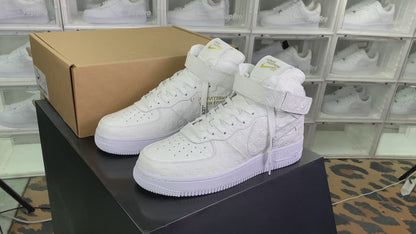 AF 1 Mid x LV 'Triple White'