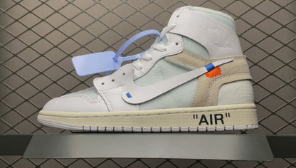 AJ 1 Retro High OG x OW 'White' 2018