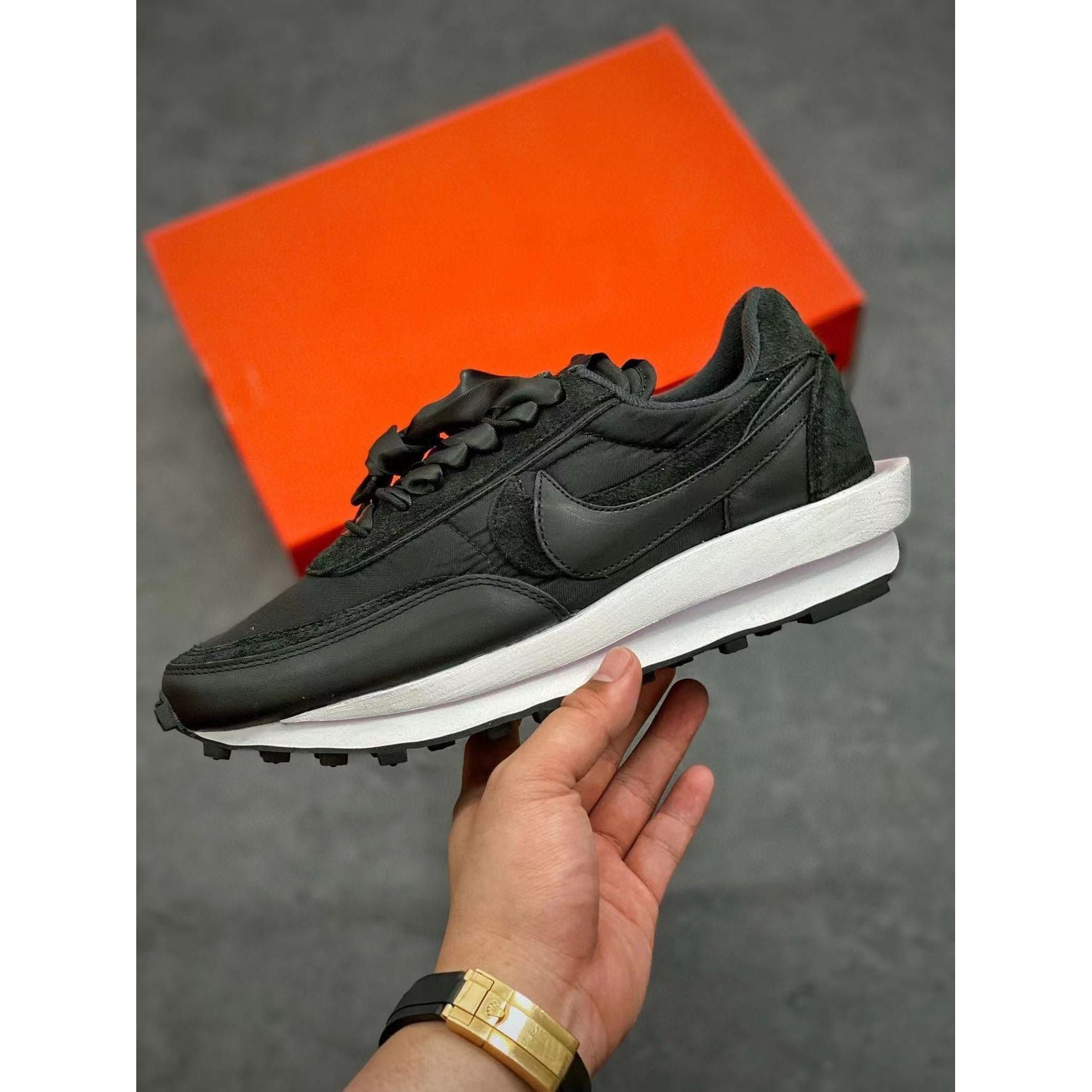 Sacai x LDWaffle 'Black Nylon' - Image 9