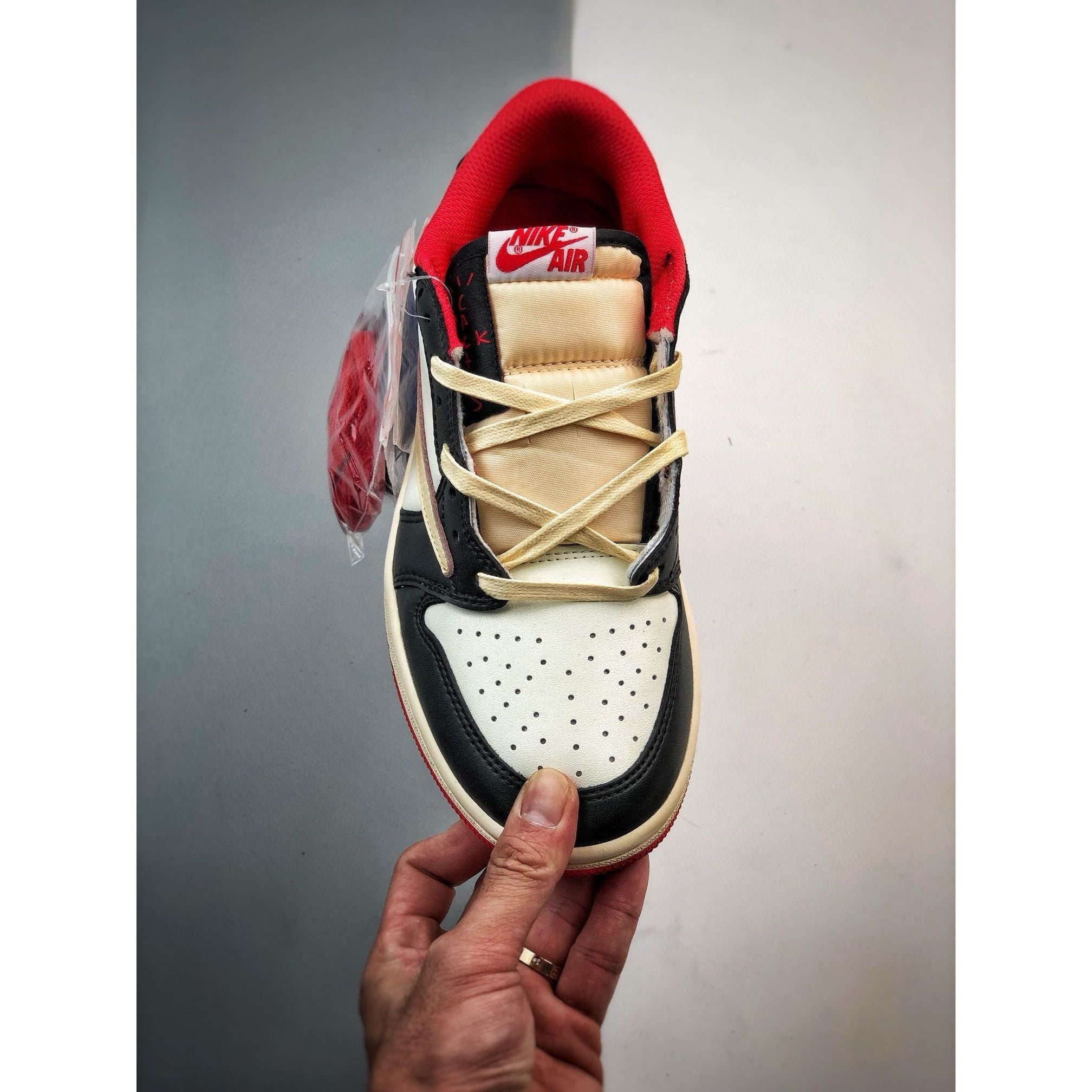 AJ 1 Retro Low x Travis Scott 'Red' Customs - Image 7