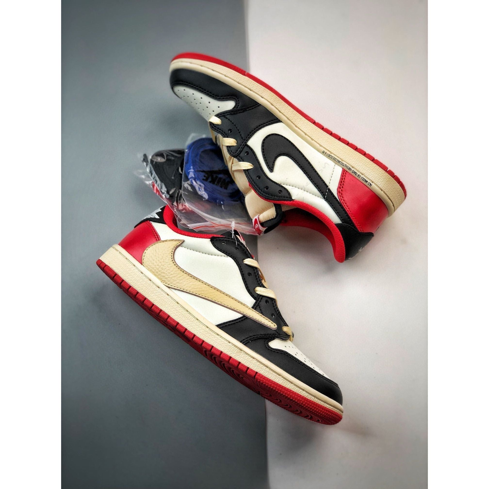 AJ 1 Retro Low x Travis Scott 'Red' Customs - Image 9