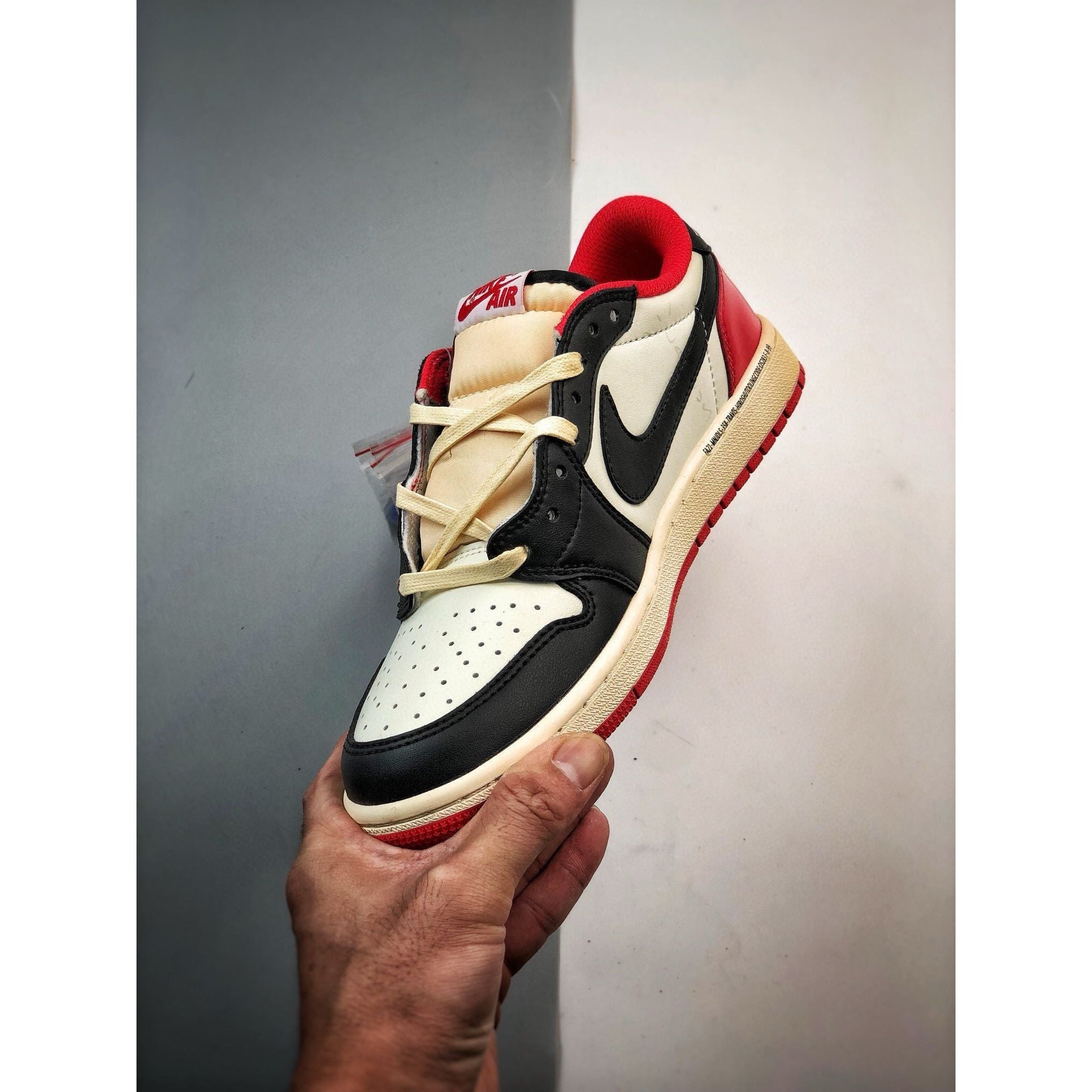 AJ 1 Retro Low x Travis Scott 'Red' Customs - Image 6