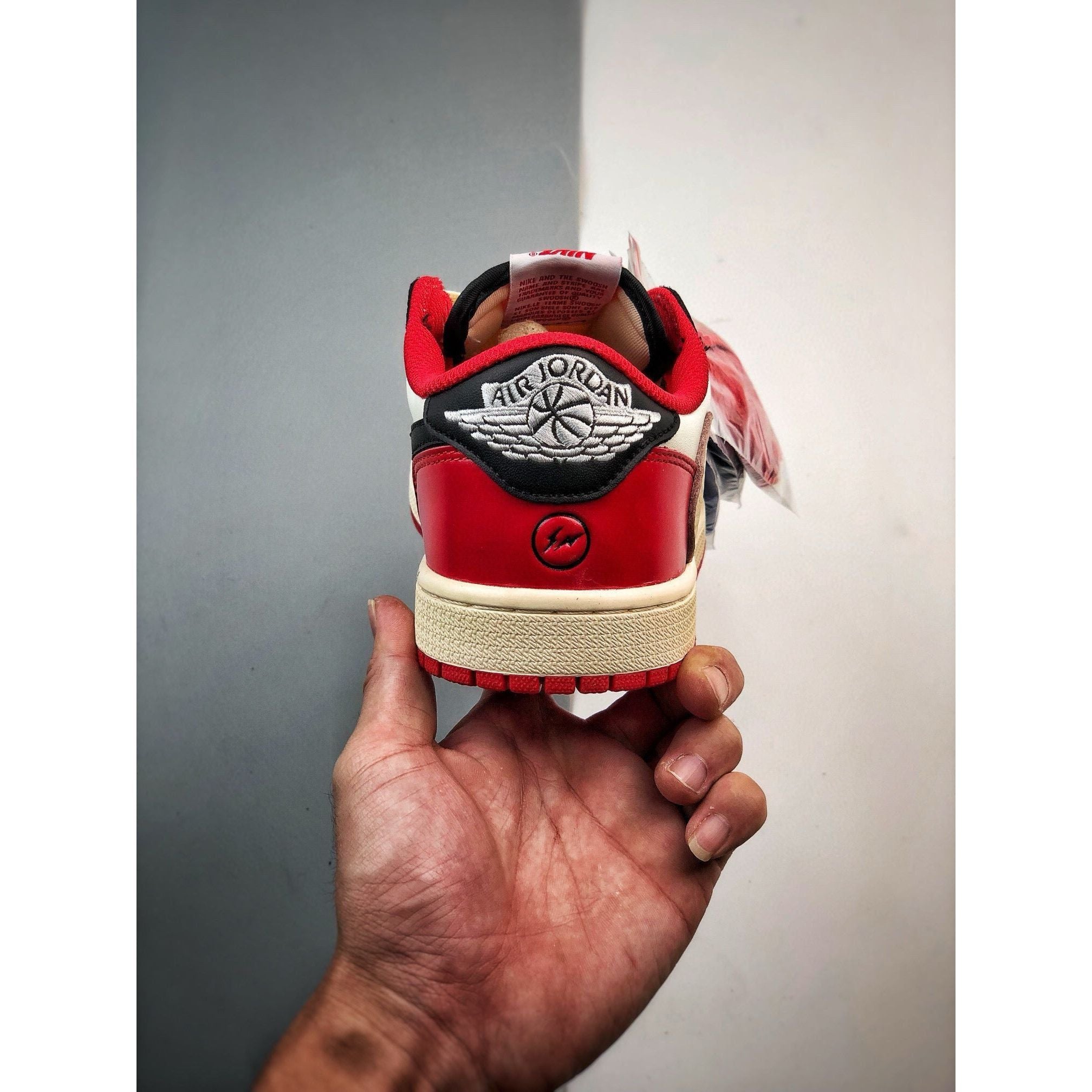 AJ 1 Retro Low x Travis Scott 'Red' Customs - Image 5