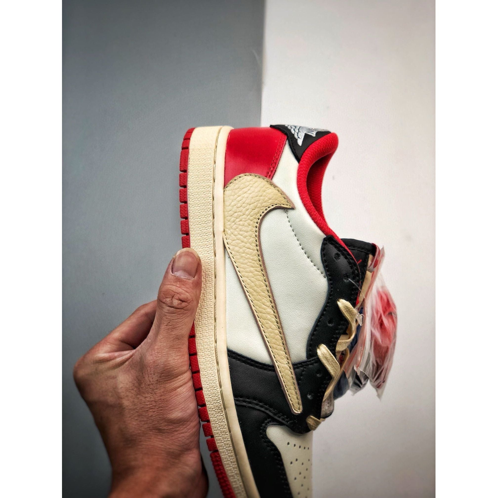AJ 1 Retro Low x Travis Scott 'Red' Customs - Image 3