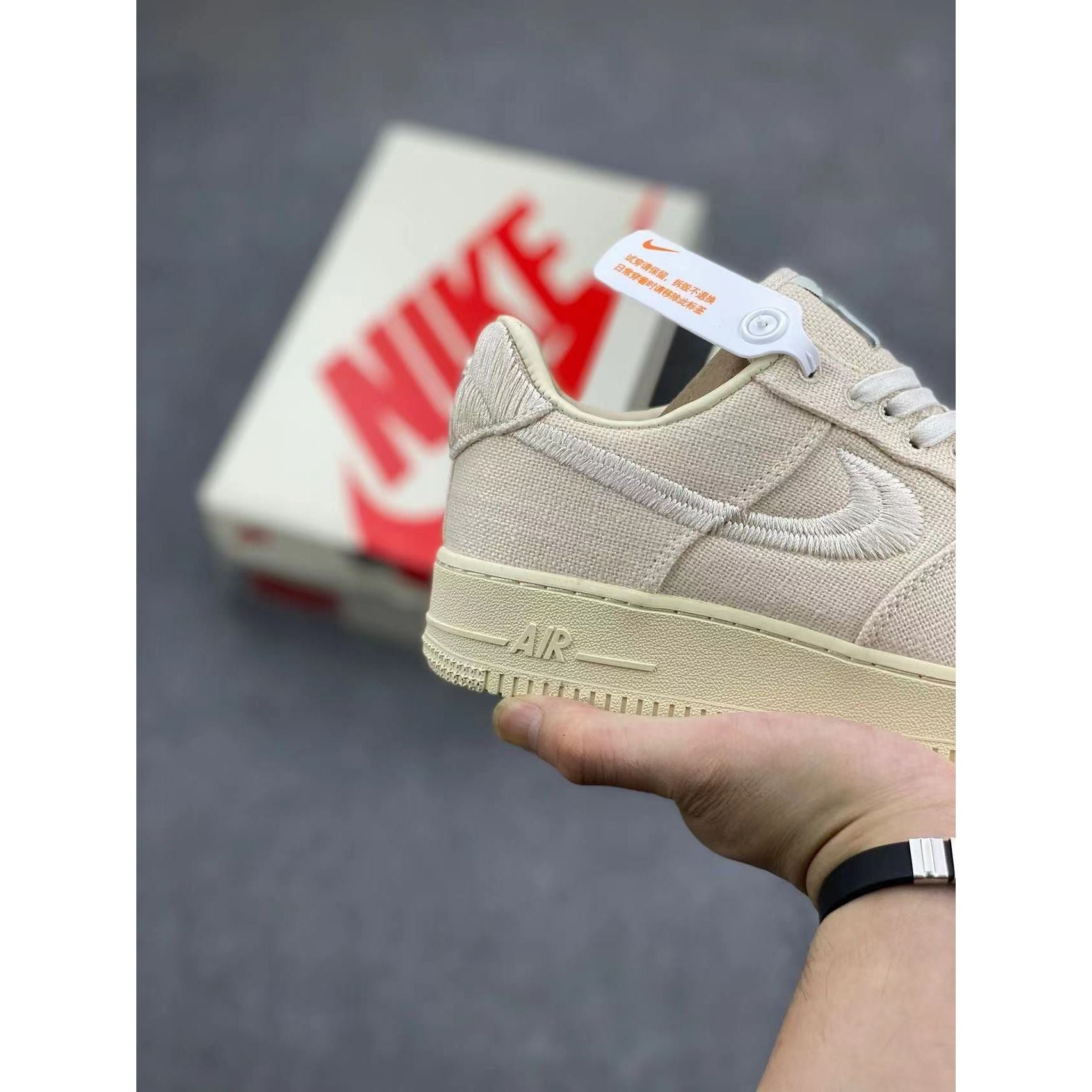 AF 1 Low x Stussy 'Fossil' - Image 6