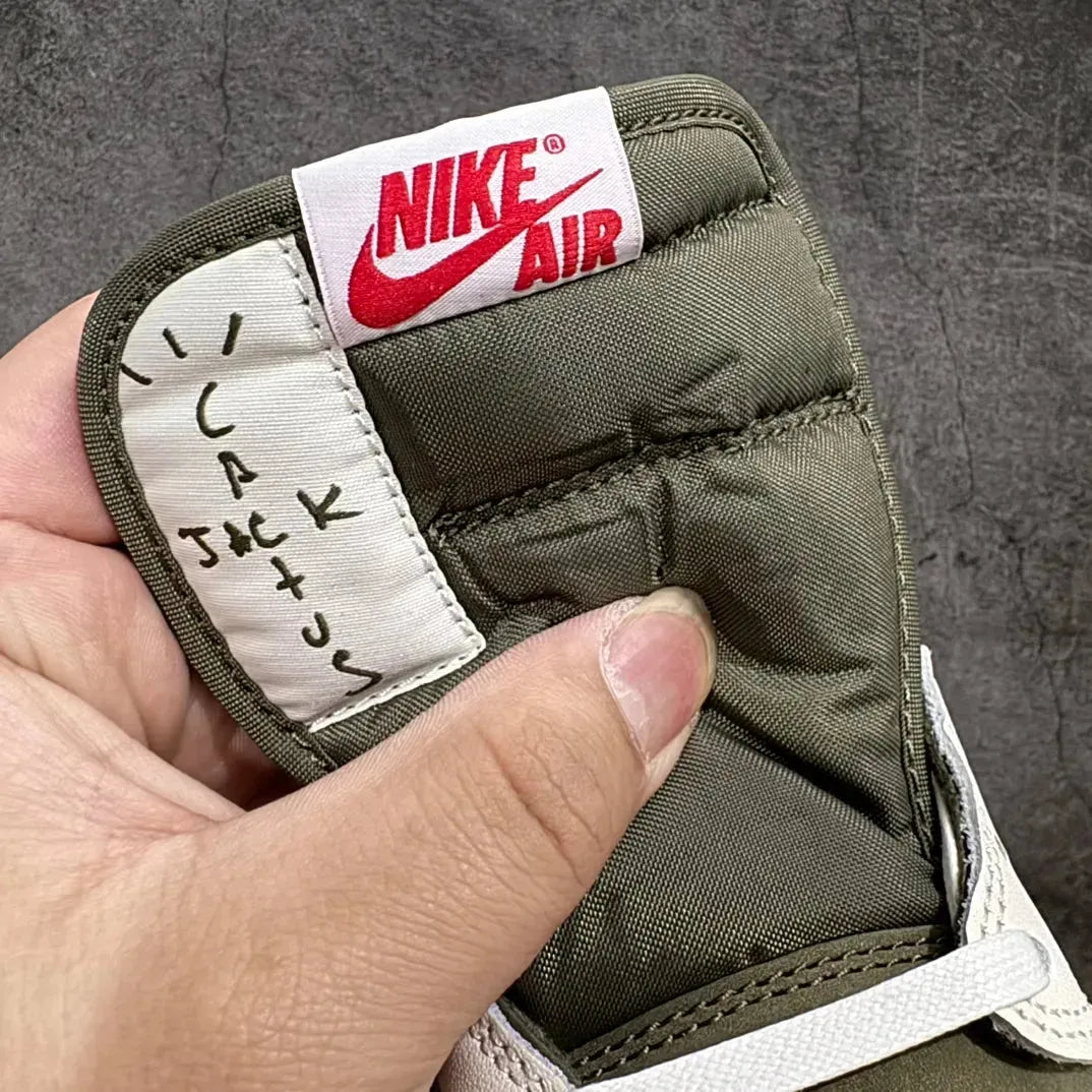 AJ 1 Retro Low x Travis Scott 'Medium Olive' - Image 10
