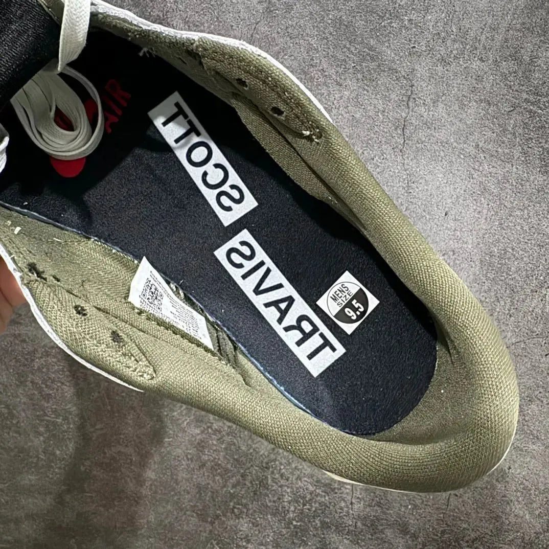 AJ 1 Retro Low x Travis Scott 'Medium Olive' - Image 11