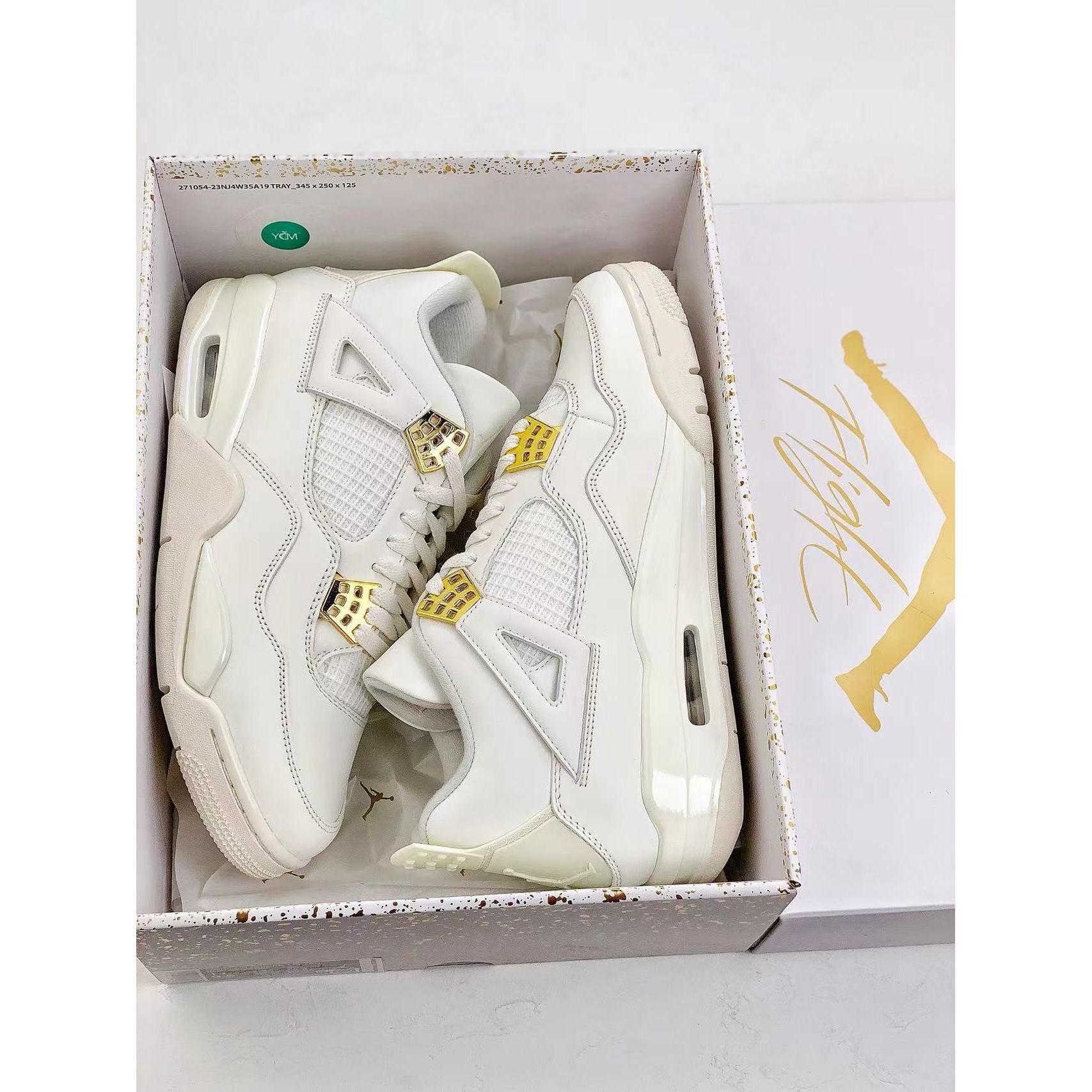 AJ 4 Retro 'Metallic Gold' - Image 9