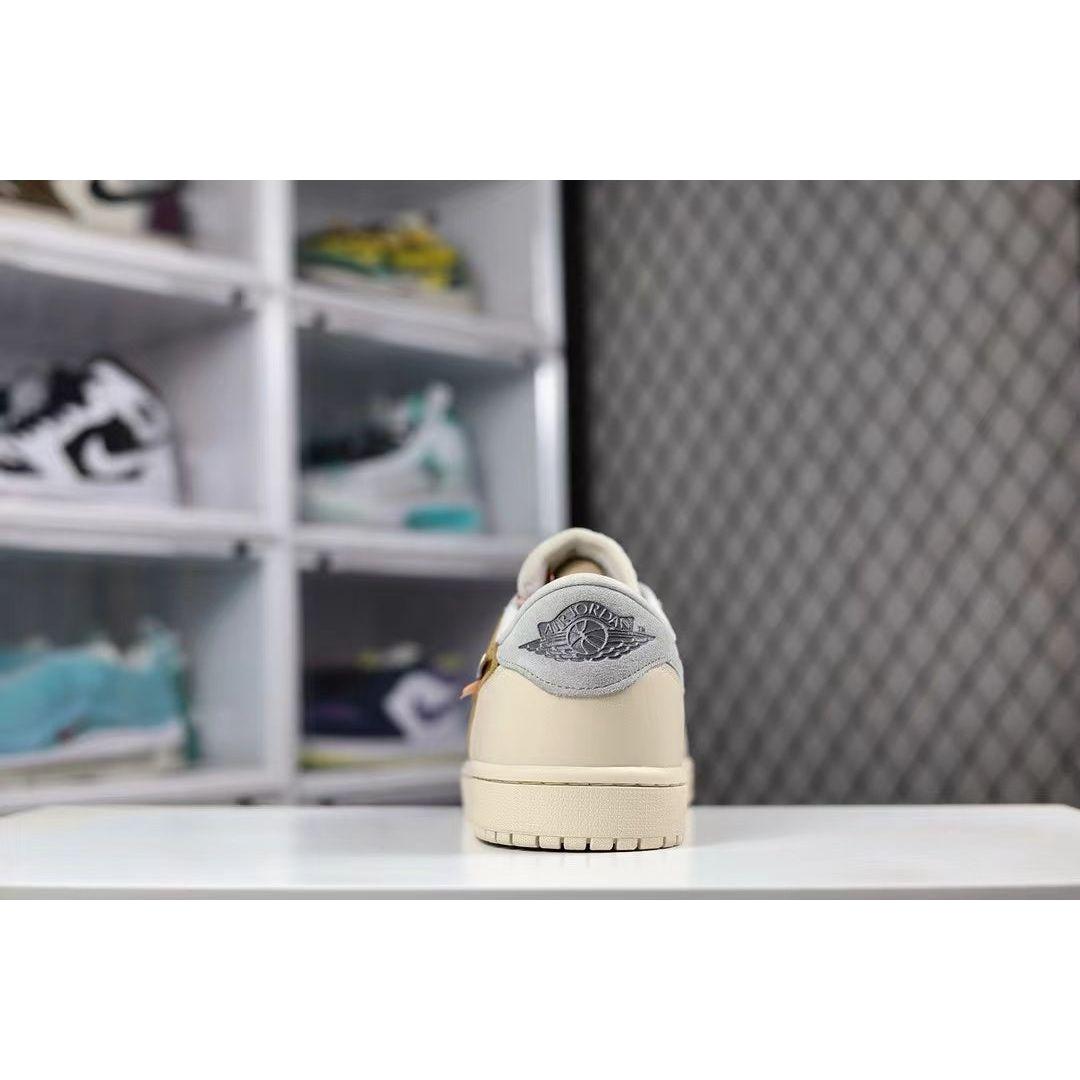 AJ 1 Low x OW 'Beige' Customs - Image 9