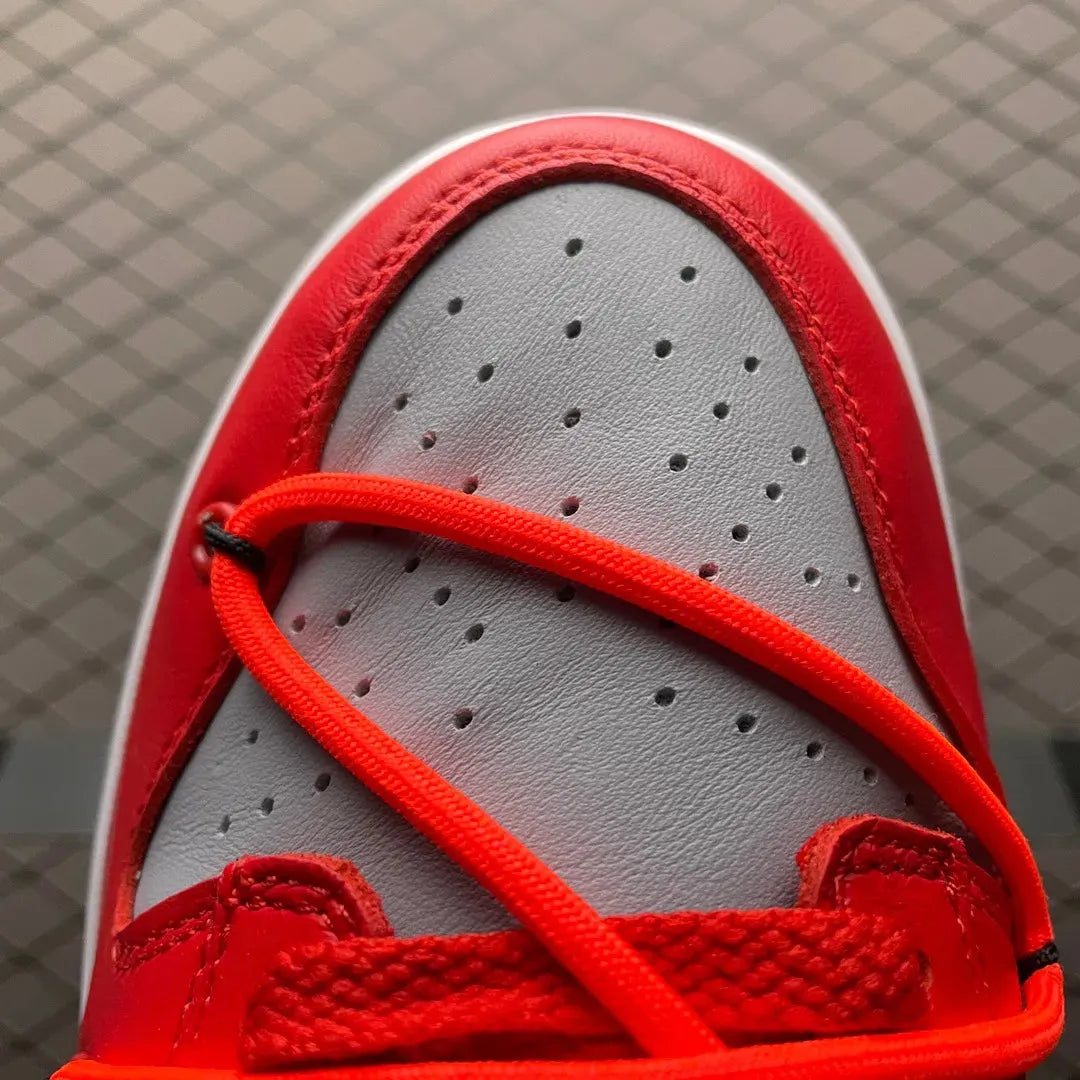 Dunk Low x OW 'University Red' - Image 4