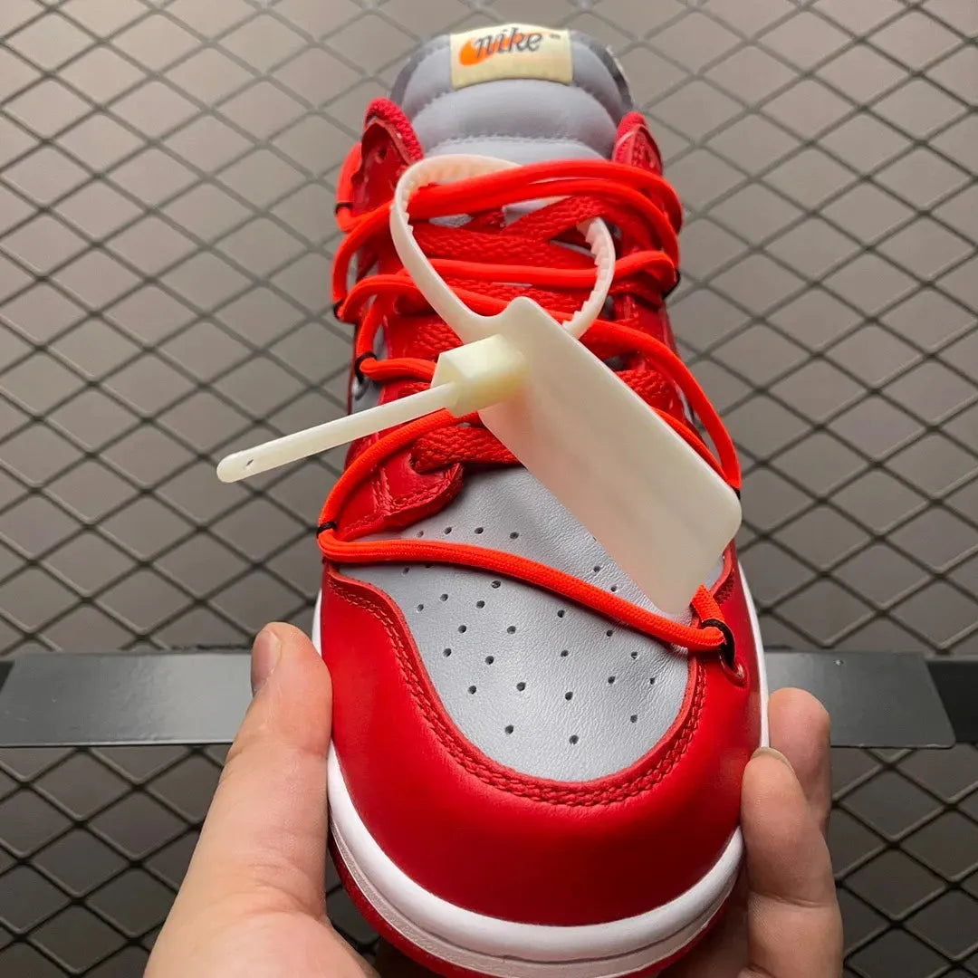 Dunk Low x OW 'University Red' - Image 5