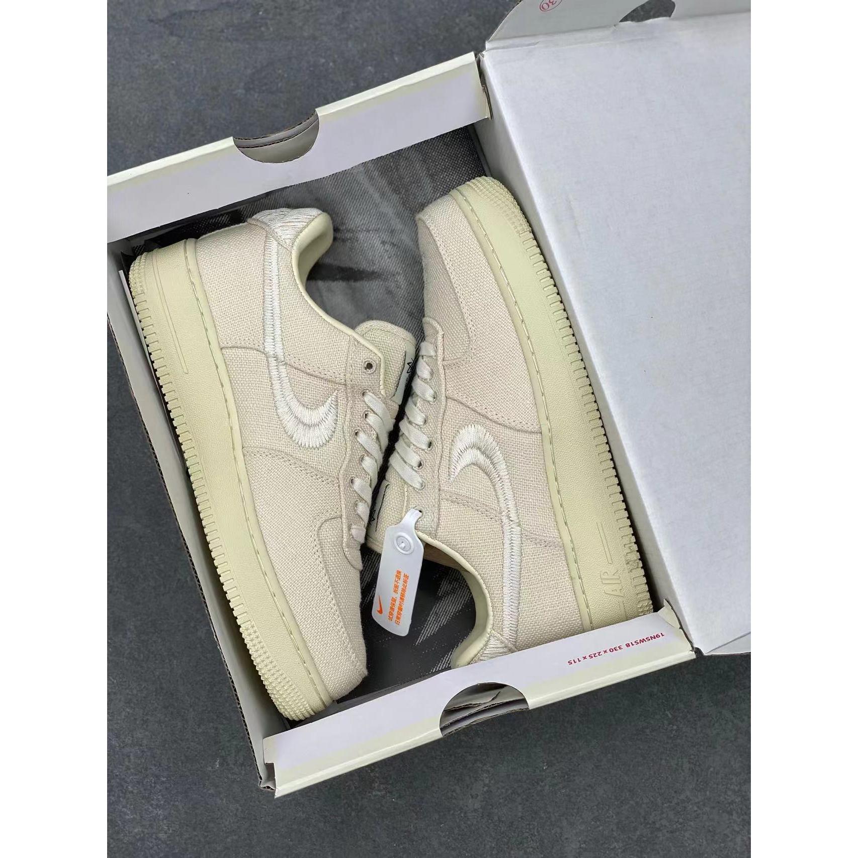 AF 1 Low x Stussy 'Fossil' - Image 9