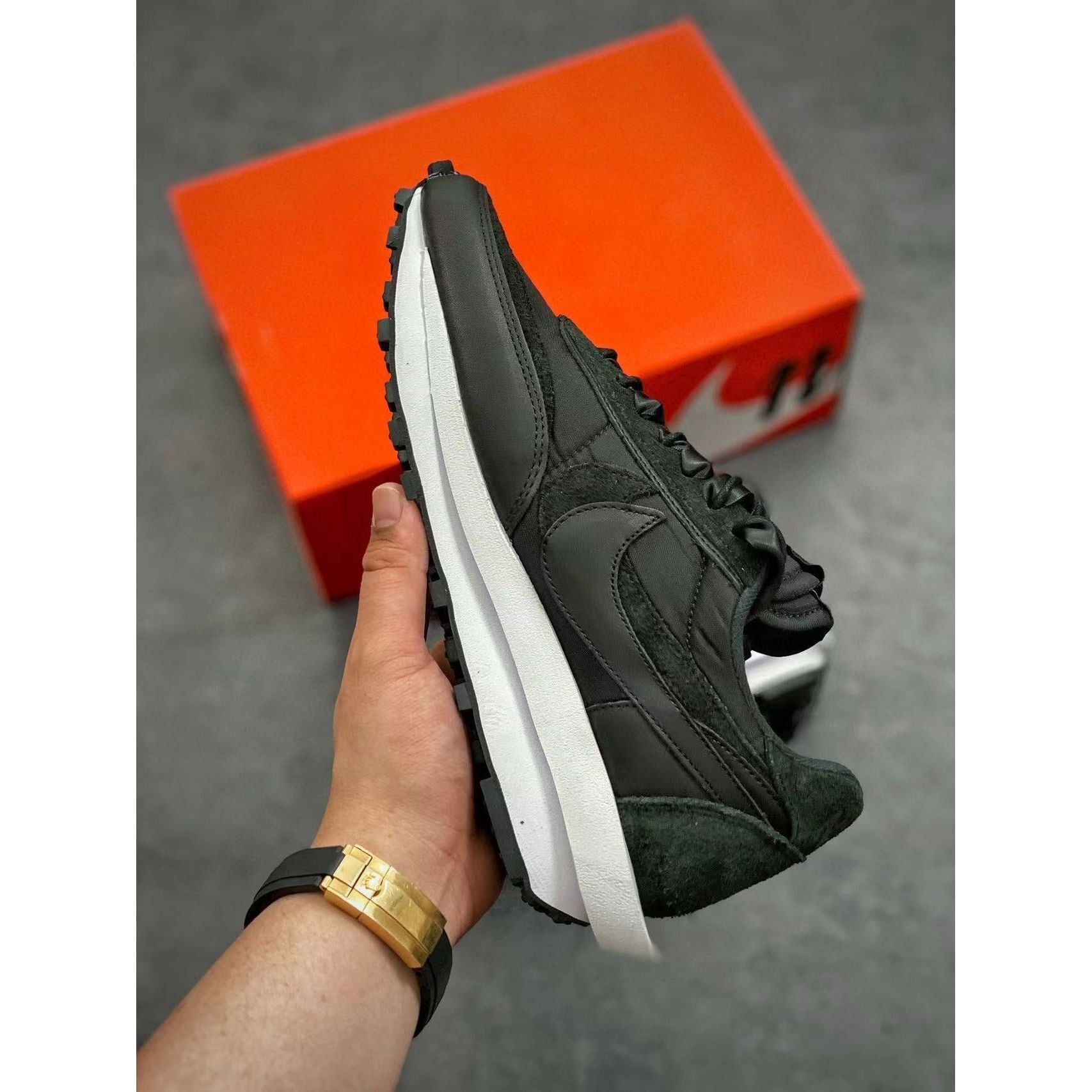Sacai x LDWaffle 'Black Nylon' - Image 6