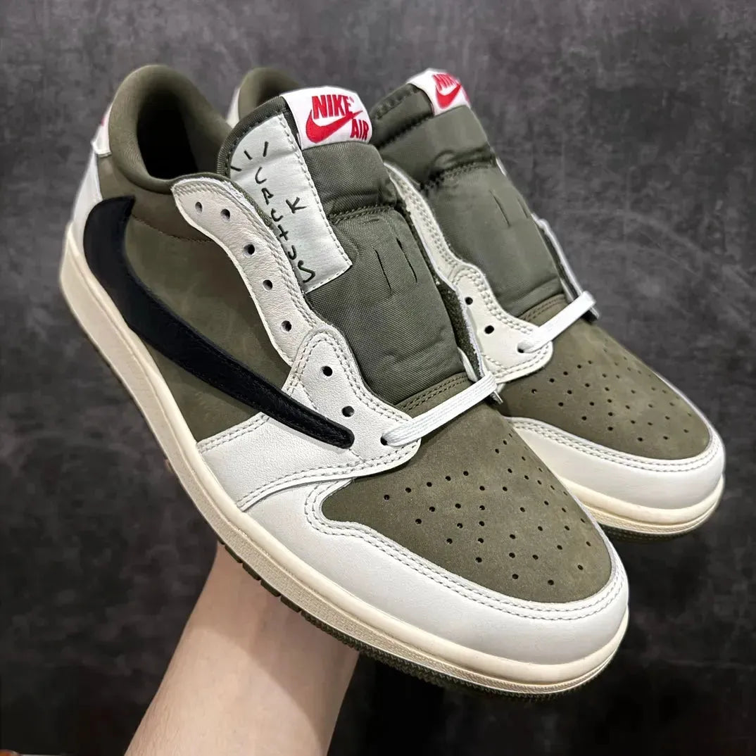 AJ 1 Retro Low x Travis Scott 'Medium Olive' - Image 2