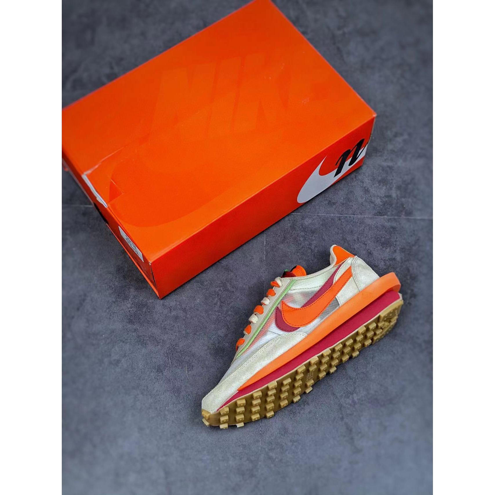 Sacai x LDWaffle x Clot 'Net Orange Blaze' - Image 10
