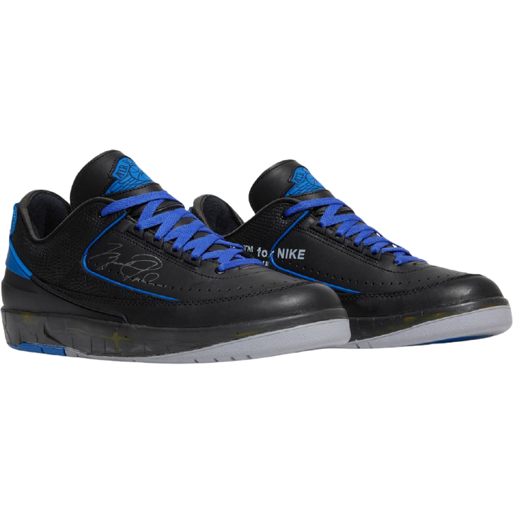 AJ 2 Low x OW 'Black Varsity Royal' - Image 4