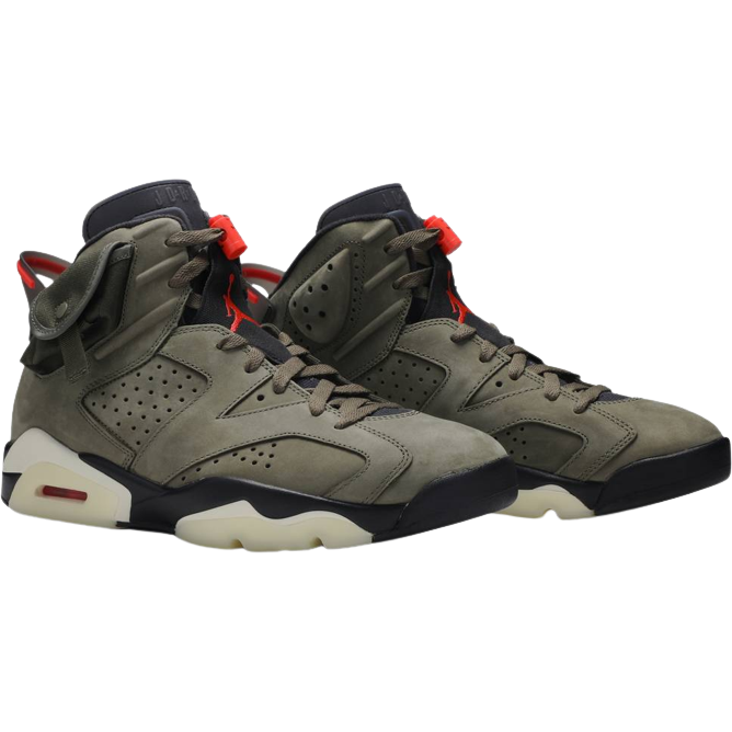 AJ 6 Retro x Travis Scott 'Olive' - Image 4