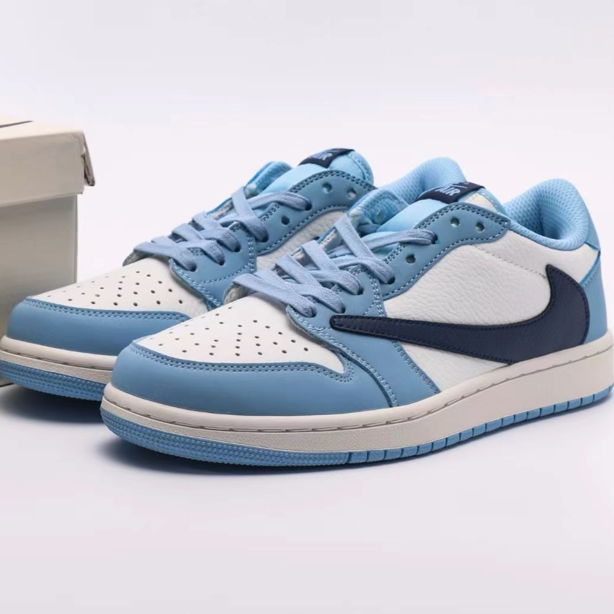 AJ 1 Low x Travis Scott 'UNC' Customs - Image 6