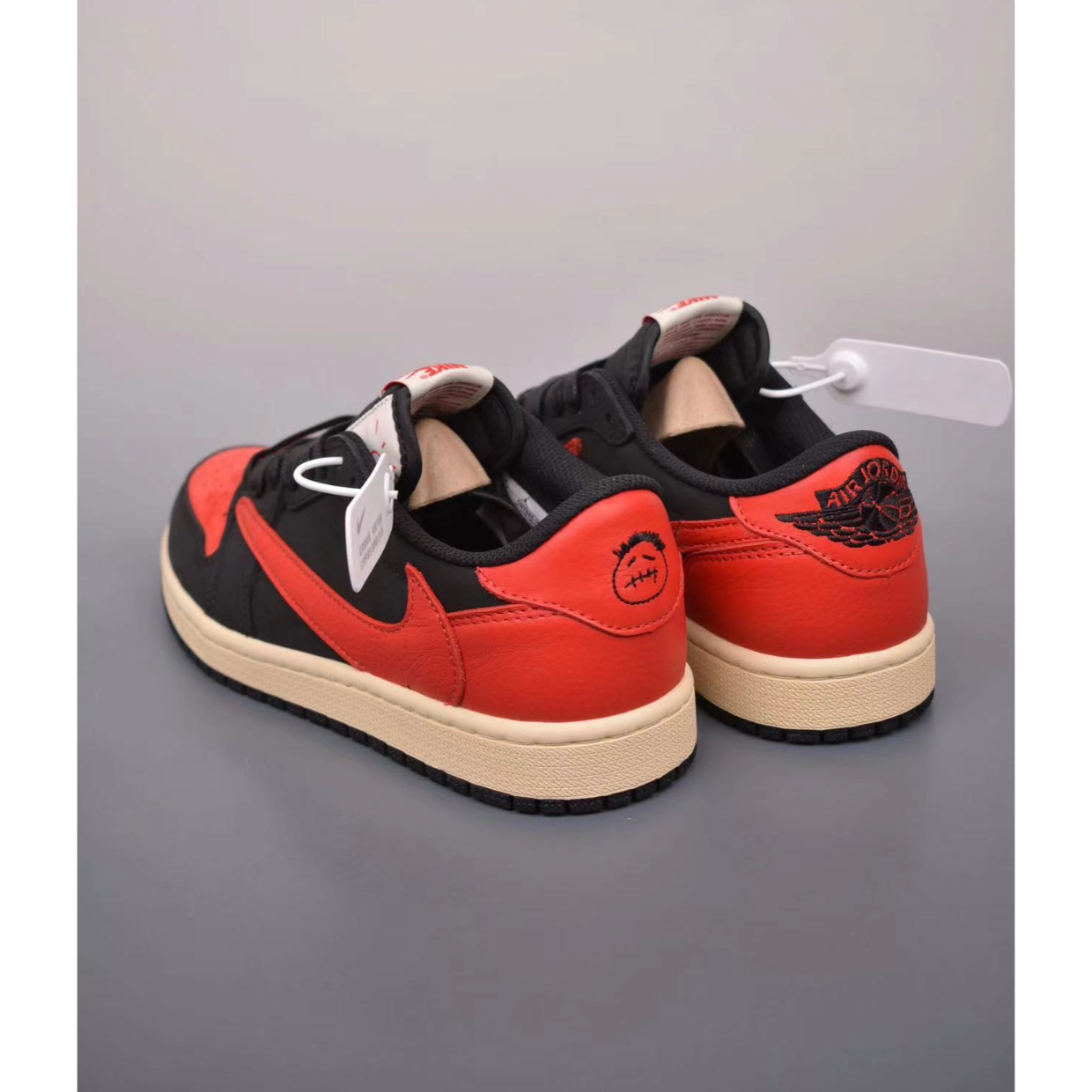 AJ 1 Retro Low x Travis Scott 'Bred' Customs - Image 3