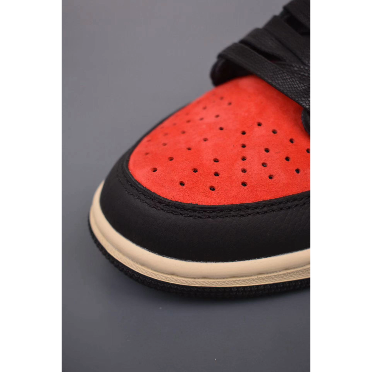 AJ 1 Retro Low x Travis Scott 'Bred' Customs - Image 7