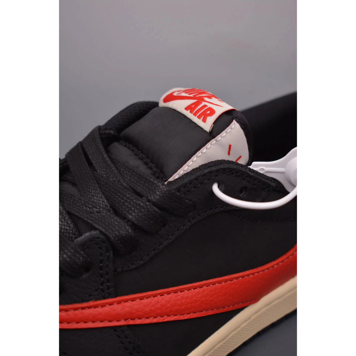 AJ 1 Retro Low x Travis Scott 'Bred' Customs - Image 8