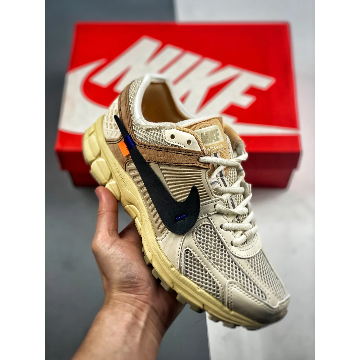 Zoom Vomero 5 x OW 'Beige' - Image 2