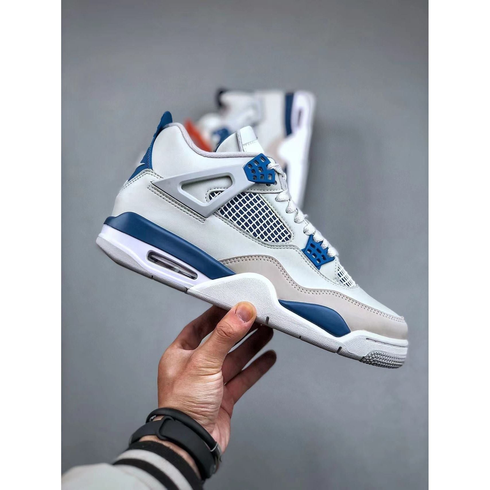 AJ 4 Retro 'Military Blue' 2012 - Image 3