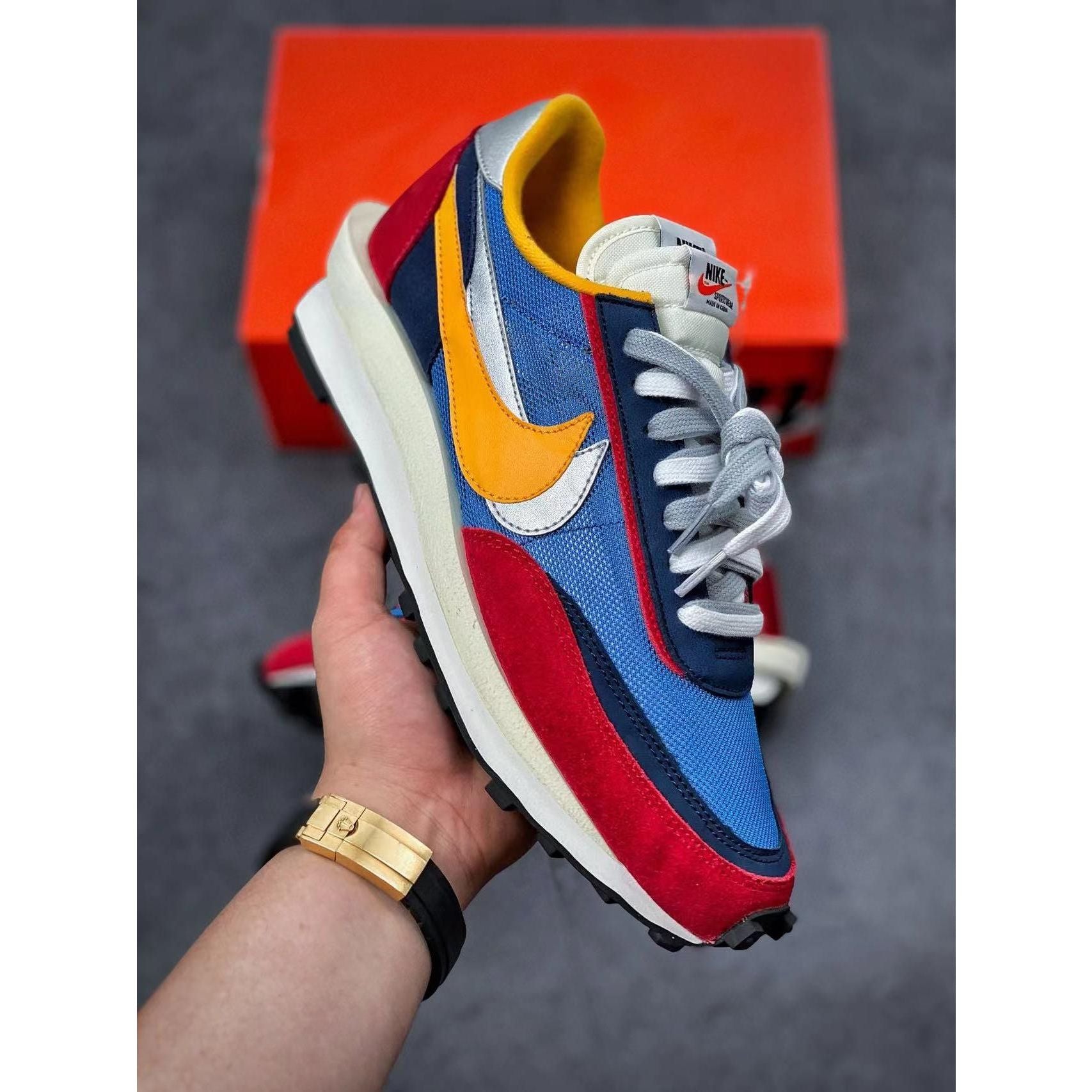 Sacai x LDWaffle 'Varsity Blue' - Image 3