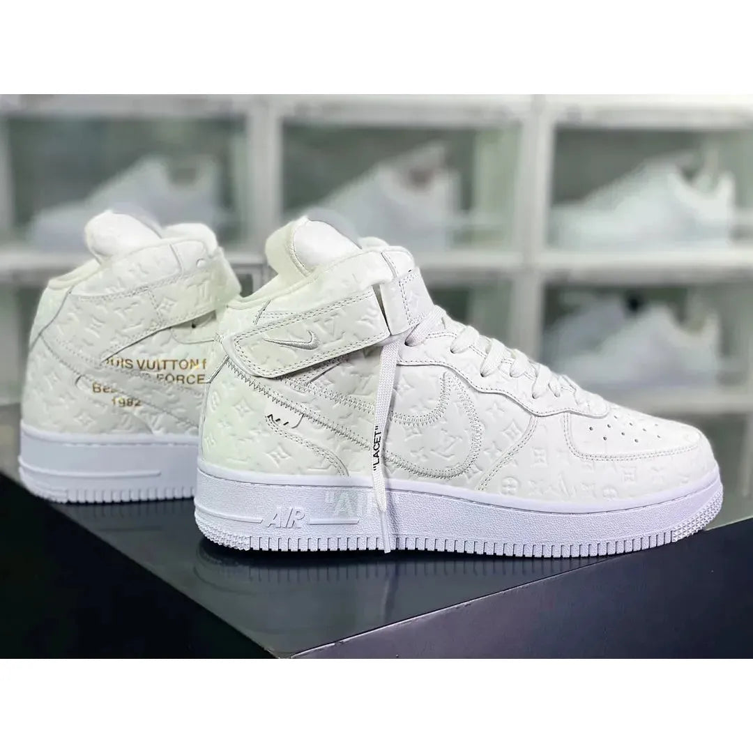 AF 1 Mid x LV 'Triple White' - Image 5