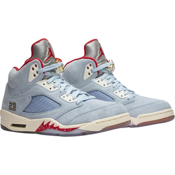 AJ 5 Retro x Trophy Room 'Ice Blue' - Image 4