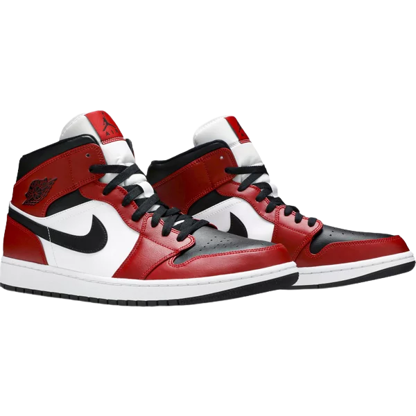 AJ 1 Mid 'Chicago Black Toe' - Image 4