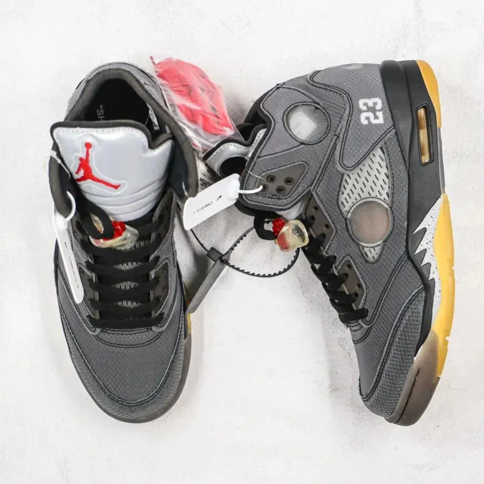AJ 5 Retro SP x OW 'Muslin' - Image 8