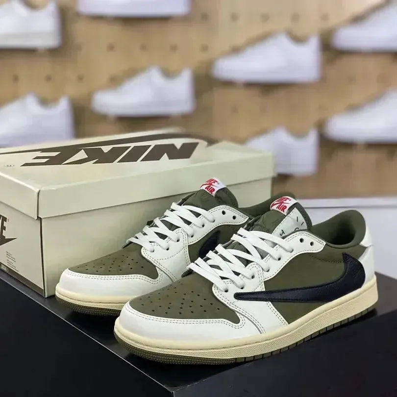 AJ 1 Retro Low x Travis Scott 'Medium Olive' - Image 13