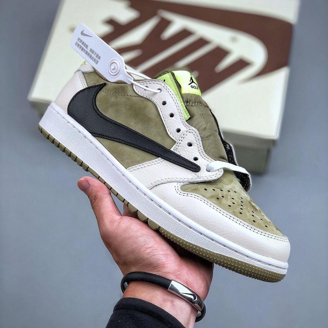 AJ 1 Low Golf x Travis Scott 'Neutral Olive' - Image 2
