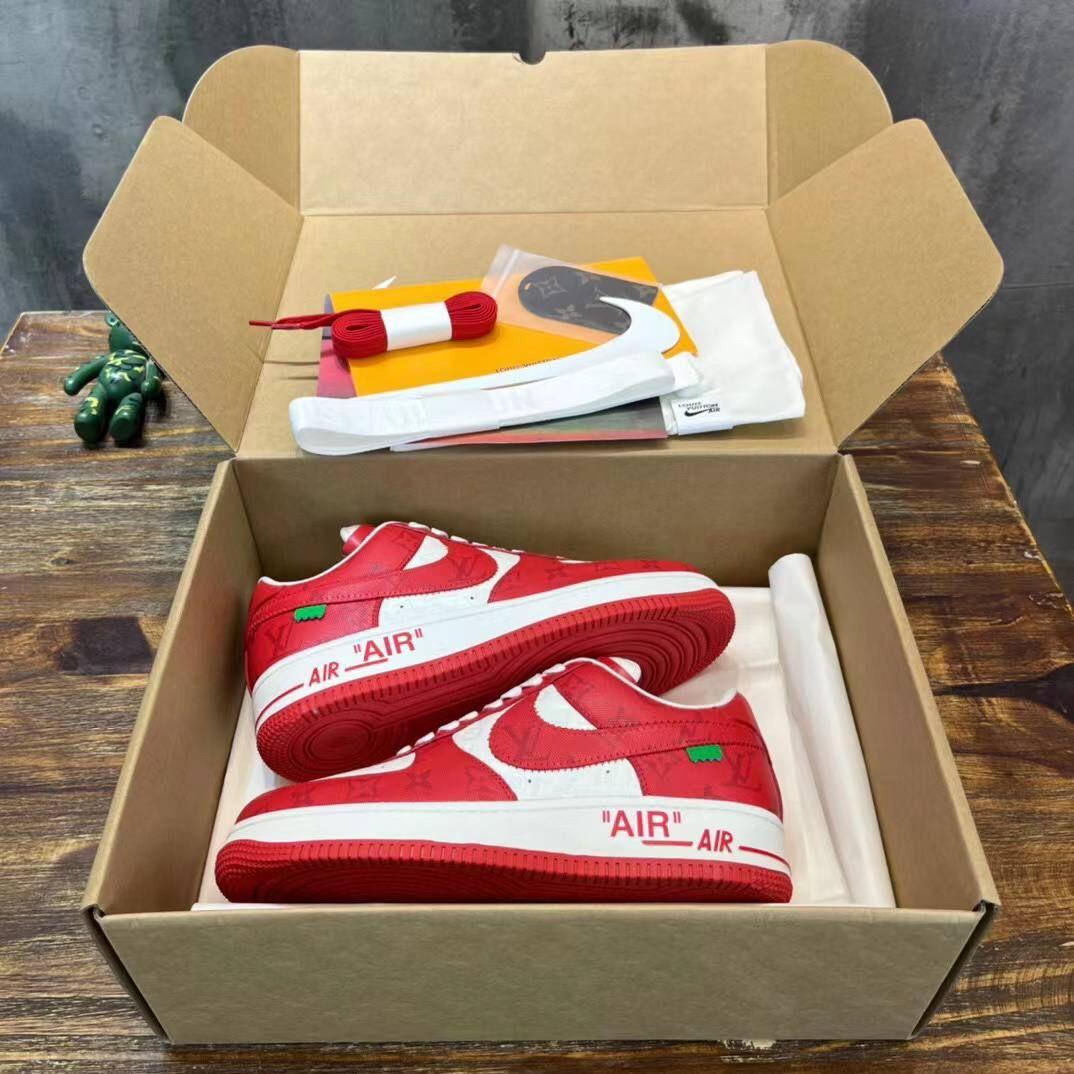 AF 1 Low x LV 'White Comet Red' - Image 8