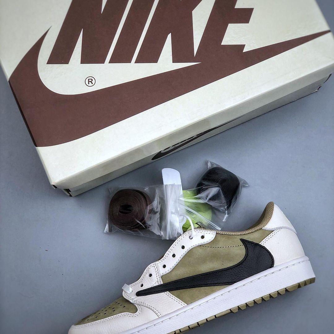 AJ 1 Low Golf x Travis Scott 'Neutral Olive' - Image 5