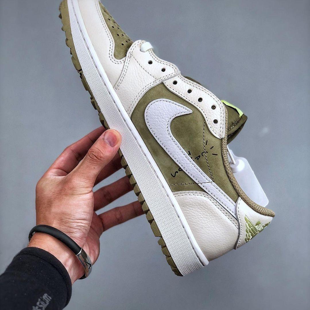 AJ 1 Low Golf x Travis Scott 'Neutral Olive' - Image 3