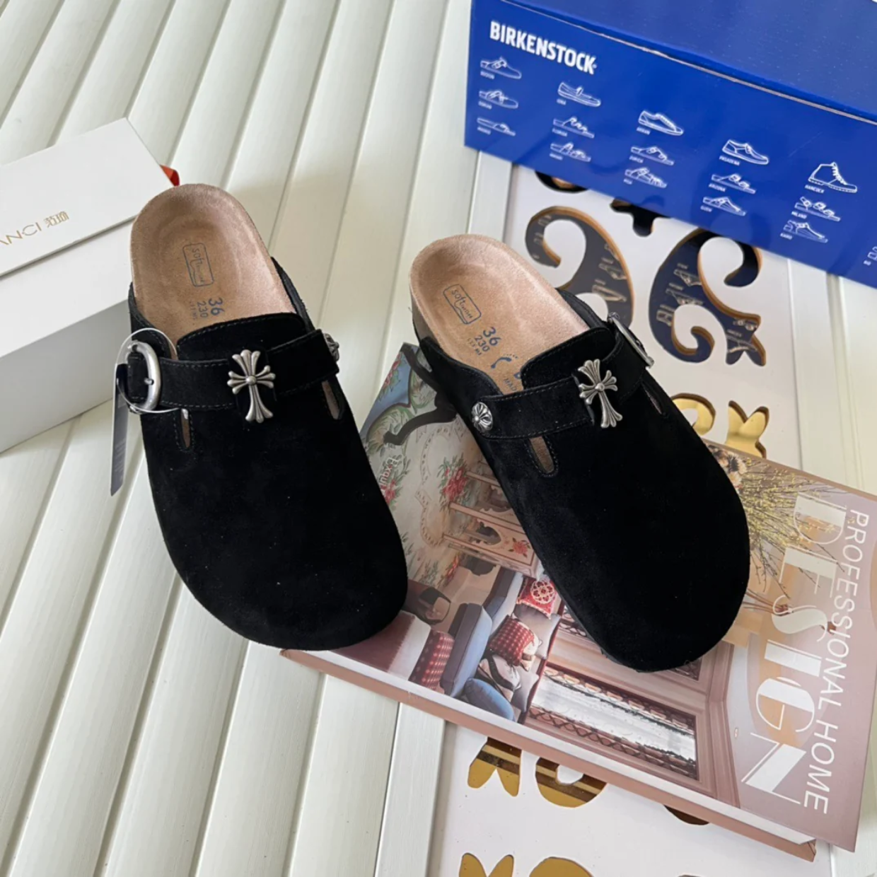 Chrome Hearts x Birkenstocks 'Black' - Image 5