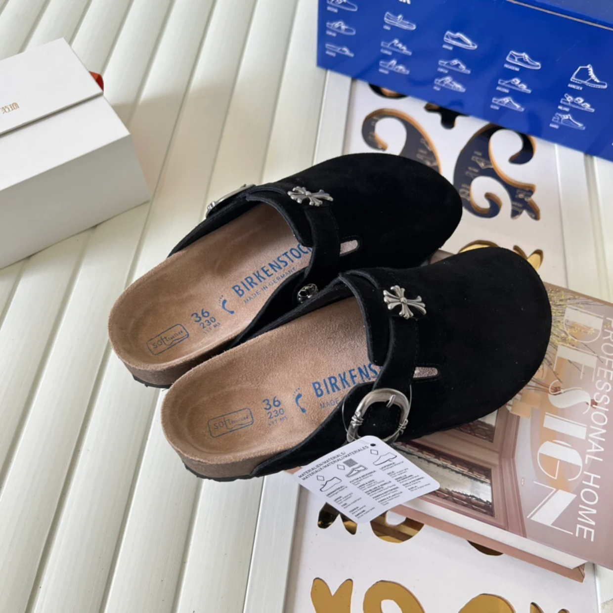 Chrome Hearts x Birkenstocks 'Black' - Image 6