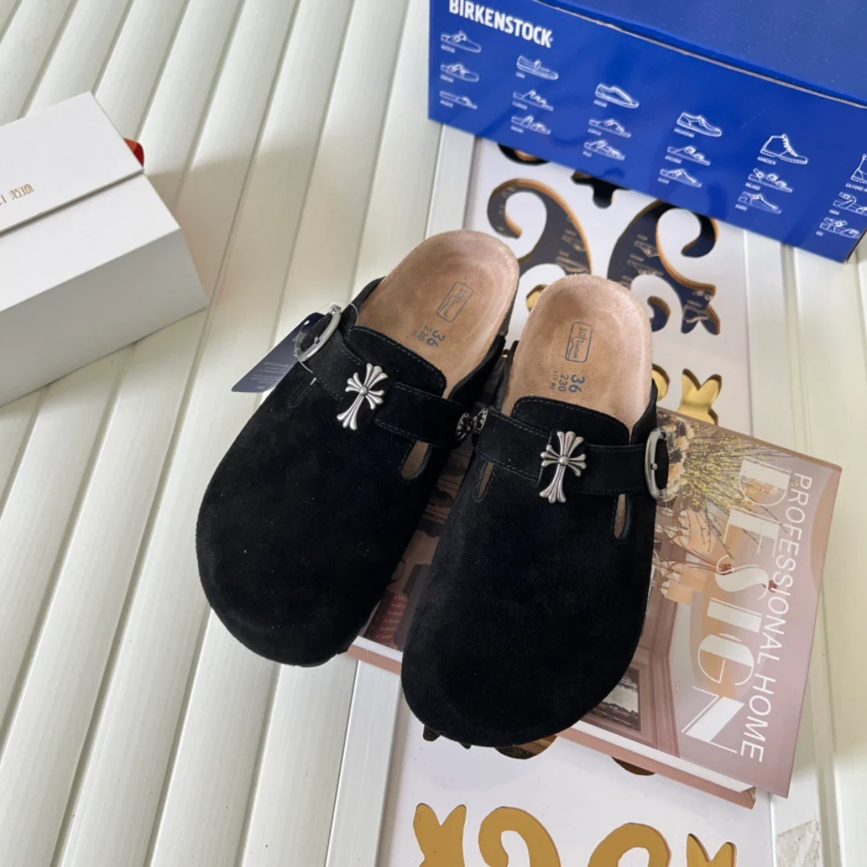 Chrome Hearts x Birkenstocks 'Black' - Image 7