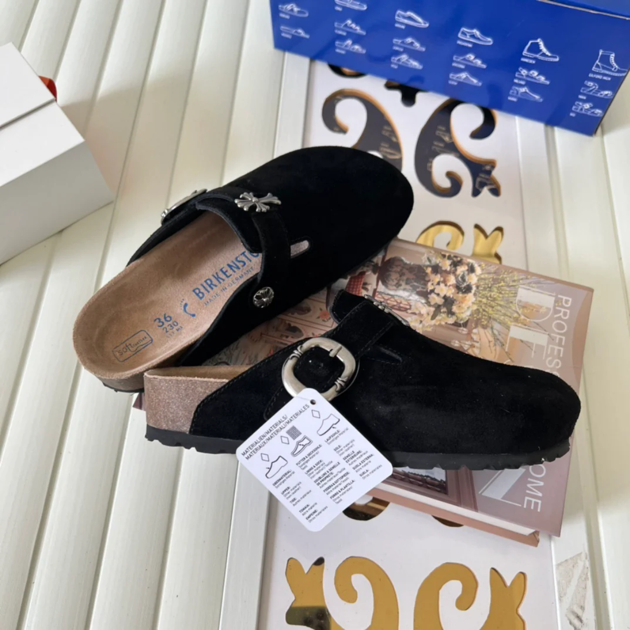 Chrome Hearts x Birkenstocks 'Black' - Image 8