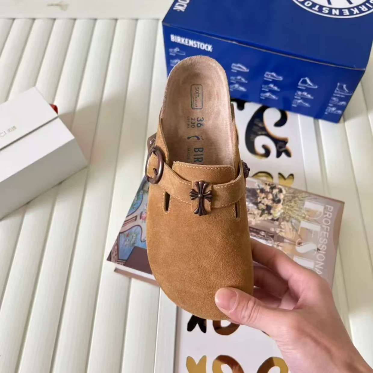 Chrome Hearts x Birkenstocks 'Tan' - Image 9