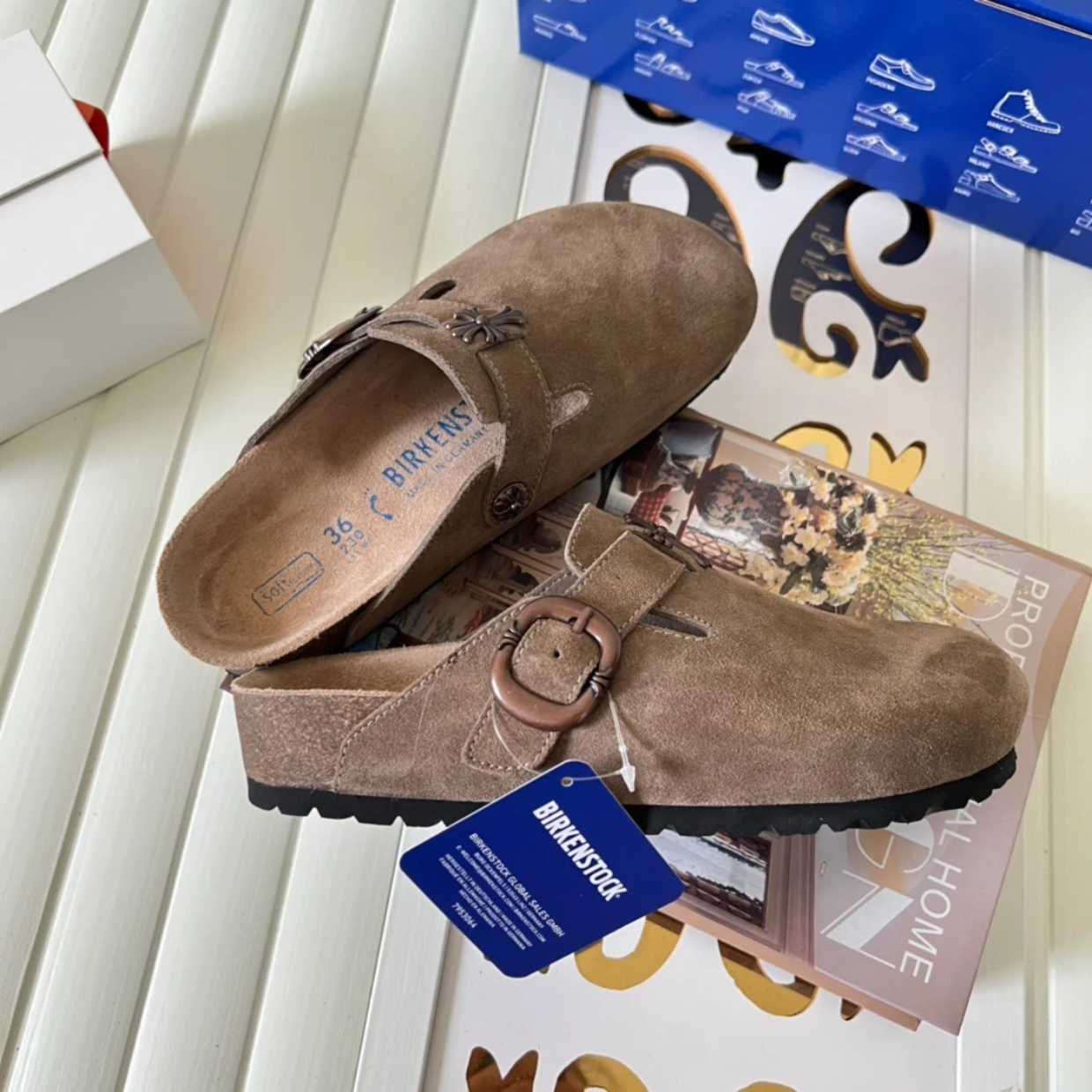 Chrome Hearts x Birkenstocks 'Taupe Haze' - Image 3