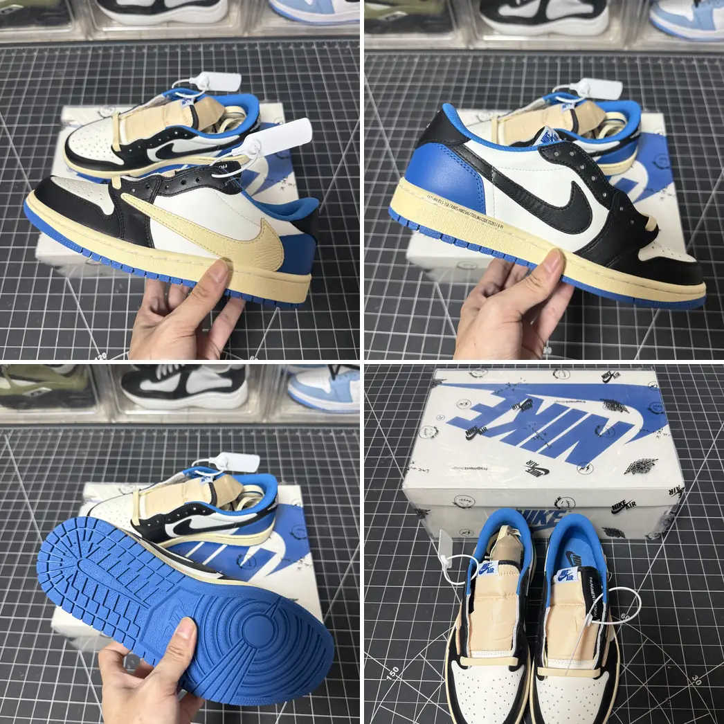 QC photos of AJ 1 Low x Travis Scott x Fragment